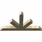 Ekena Millwork Saratoga Rough Sawn Timber Gable Bracket, Douglas Fir, 72"W x 39"H x 6"D x 6"F, 13/12 Pitch GBW072X39X0606SAR00RDF - alternate 3